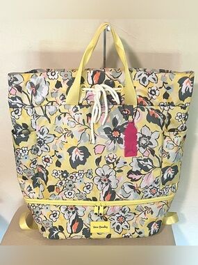 NWT, Vera Bradley Sunny Garden ReActive Sport Bag/Backpack